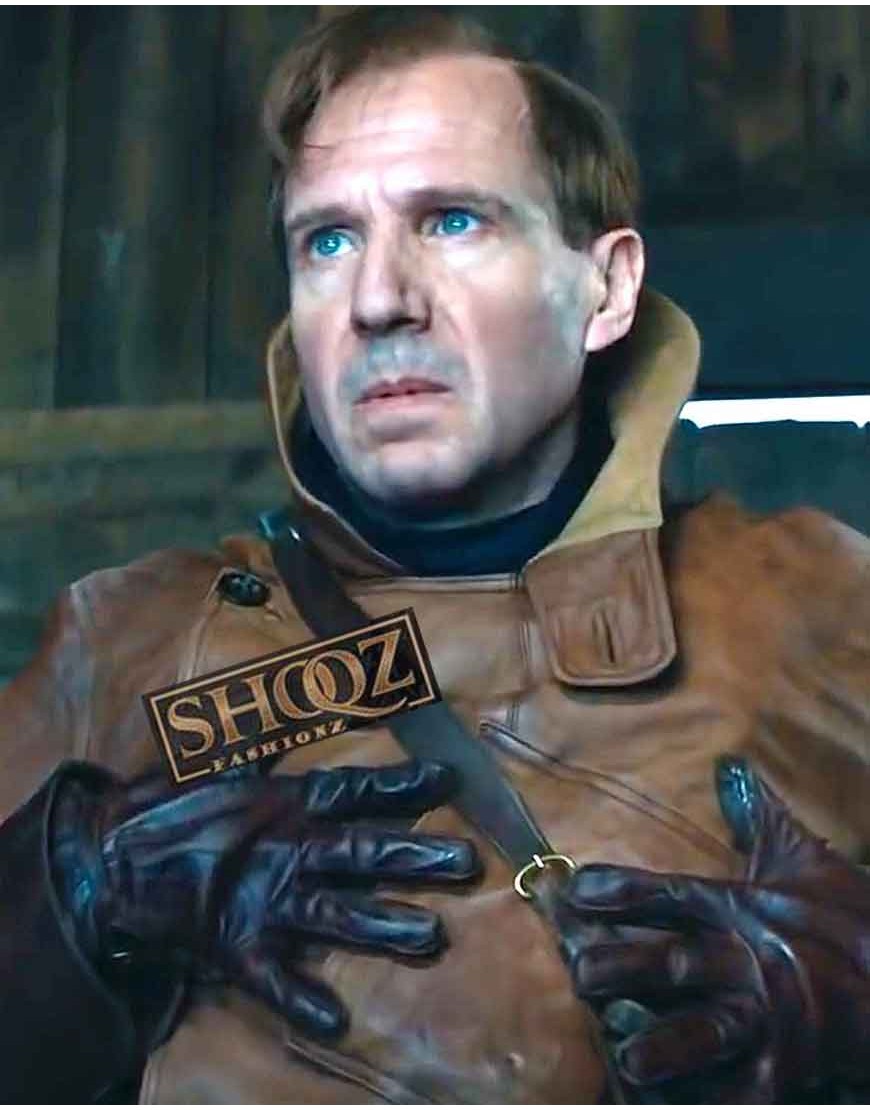 The King's Man 3 Ralph Fiennes Leather Coat